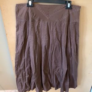 JJill long skirt, embroidery detail.